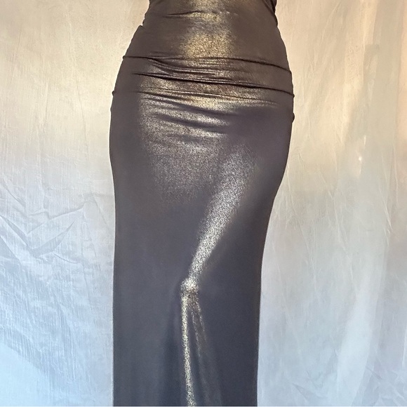 Vintage Bronze Liquid Gown - Picture 2 of 9